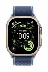Apple MG9R4ZM/A smart wearable accessory Band Blue Titanium, Polyester, Spandex, Nylon (-49MM BLUE/BRI BLUE T/LOOP-M/L-BT)