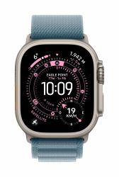 Apple Alpine Loop blu chiaro [49 mm] - Large - Titanio nero (-49MM LIGHT BLUE AL -?LGE - BT FIN)