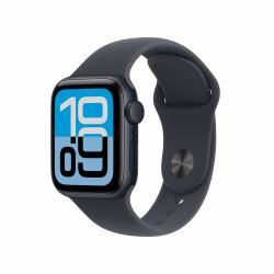 Apple Watch SE [3nd generation] OLED 40 mm Digital 324 x 394 Pixel Touchscreen Schwarz WLAN GPS (Apple Watch SE 3Â GPS 40mmÂ Midnight Aluminium Case with Midnight Sport Band - M/L)