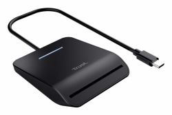Trust Primo smart card reader Indoor USB USB Type-C Black ([New] PRIMO USB-C DNI SMARTCARD READER)