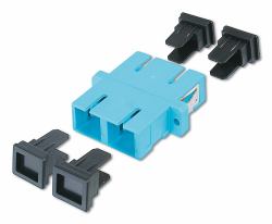 Digitus LWL Kupplung, Duplex, SC auf SC, MM OM3 (FO COUPLER DUPLEX SC TO SC - MM OM3 AQUA CERAMIC SLEEVE)