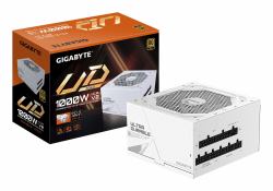GIGABYTE UD1000GM PG5 V2 ICE Power Supply Unit- PCIe Gen 5.1, 80 PLUS Gold, Fully Modular Design, 120mm Fan, ATX 3.1 compatible, EU Plug (GIGABYTE 1000W GOLD F/M UD1000GM PG5 ICE)