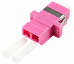 EFB Elektronik LFA095 LWL-Steckverbinder LC/LC Pink, Weiß (ADAPTER LC DUPLEX OM4 SC SIMPLE - ONE PIECE ERICA VIOLET CERAMIC)