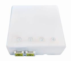 EFB Elektronik FTTH-BOX-IN-6 Netzwerkanschlussdose Weiß (FTTH BOX 4C-SC-S OR LC-D80X80 - WITH MANAGEMENT CRIMP VERSION)