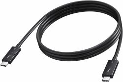 Vision TC 2MUSBCTB4/BL Thunderbolt-Kabel 2 m 40 Gbit/s Schwarz (Vision - USB-Kabel - USB-C [M] zu USB-C [M] - USB 3.2 Gen 1 - 5 A - 2 m - 8K60Hz UnterstÃ¼tzung - Schwarz)