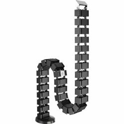 Fellowes 100136871 cable organizer Desk Cable sleeve Black 1 pc[s] (Fellowes Cable Spine Black)