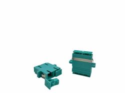 Lanview LVO-SC-CON-OM3 Glasfaseranschluss Weiblich/Weiblich (SC/UPC Female - SC/UPC Female - OM3 Duplex Fibre Adapter Aqua - Warranty: 300M)
