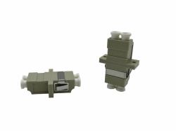 Lanview LVO-LC-CON-OM1/2 Glasfaseranschluss Buchse/Buchse (LC/UPC Female - LC/UPC Female - OM1/2 62,5/125 micros Duplex - Fibre Adapter Beige - Warranty: 300M)