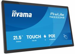 iiyama TW2223AS-B3P Signage-Display Interaktiver Flachbildschirm 54,6 cm [21.5"] WLAN 450 cd/m² Full HD Schwarz Touchscreen Eingebauter Prozessor Android 24/7 (iiyama ProLite TW2223AS-B3P - Androi...
