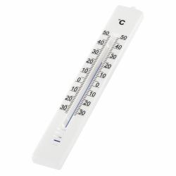 Hama 00186402 Umgebungsthermometer Flüssigkeitsumgebungs-Thermometer Drinnen/Draußen Weiß (INDOOR/OUTDOOR THERM 18CM ANALOGUE)