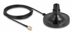 DeLOCK Magnetischer Antennen Standfuß 1 x N Buchse zu 1 x RP-SMA Stecker ULA100 3 m outdoor schwarz (Magnetischer Antennen StandfuÃ 1 x N Buchse zu, SMA Stecker, m, outdoor, Empfang Signal)