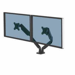 Fellowes Platinum Series 8042501 Flachbildschirm-Tischhalterung 101,6 cm [40"] Wand Schwarz ([ON PROMO] PLATINUM DUAL MON ARM HOLDS UP TO 40" 8042501)