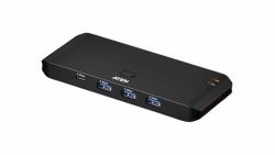 ATEN US4324 Computerdatenumschalter (ATEN Essentials US4324 - USB peripheral sharing switch - 5 x USB 3.2 Gen 1 + 3 x USB-C - 2 local users - desktop)