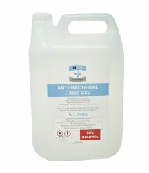 Ingen 5 Litre Anti-Bacterial Sanitising Hand Gel 70% Alcohol - With Pump