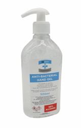 500ml Anti-Bacterial Sanitising Hand Gel with pump 70% Alcohol