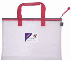 Snopake EVA Mesh HC Project Zippa Bag A4++ Red- 1 Bag