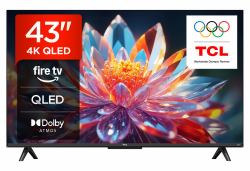 TCL T6C 43T6C-UK TV 109,2 cm [43"] 4K Ultra HD Smart TV Wifi Noir 350 cd/m² (TCL T6C 43 QLED 4K HDR SMART FIRE TV)