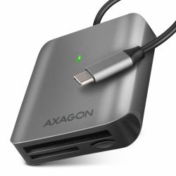 Axagon CRE-S3C Aluminium Hochgeschwindigkeits-USB-C 3.2 Gen 1 Speicherkartenleser. 3 Slots, UHS-II (AXAGON CRE-S3C Externer Kartenleser US)