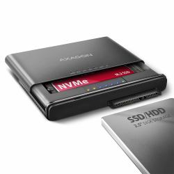 Axagon ADSA-CC USB-C 10Gbps - NVMe M.2 SSD & SATA 2.5/3.5 SSD/HDD CLONE MASTER 2 - Digital/Daten - NVMe USB 3.2 Gen 2 [3.1 Gen 2] Type-C Schwarz (*AXAGON ADSA-CC USB-C 10 Gbps NVMe M.2)