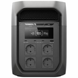 EcoFlow DELTA 3 Max Tragbare Power Station Lithium-Eisen-Phosphat [LiFePO4] 20,3 kg (DELTA 3 Max, Lithium Iron - Phosphate [LiFePO4], AC, - Cigar lighter, Solar, 2048 Wh, 2400 W, 220 - 240 V, 11 - ...