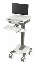 Ergotron M011-0101-100000-1-0 All-in-One PC/Workstation Halterungen/ Ständer 19,5 kg Weiß, Grau 61 cm [24"] (Mosaic Lcd Cart)