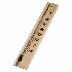 Hama 00186401 Umgebungsthermometer Mechanisches Umgebungsthermometer Drinnen Holz (THERMOMETER INTERIOR WOOD 20CM)