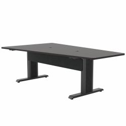 Middle Atlantic ForumTM 90" Angle Table for 5 to 7 People, 30" Seated Height, Asian Night Table Top with Dark Table Base (FORUM TABLE IN ANGLE SHAPE 90 INCH WIDT)