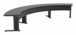 Middle Atlantic Products FM-TAR-1846430-A3G Schreibtisch (FORUM TABLE IN ARC SHAPE 184 INCH WIDTH)