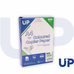 UP Coloured A4 Copier Paper 70GSM Pastel Green - 500 sheets