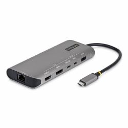 StarTech.com 7-in-1 USB4 Multiport Adapter, treiberlose Dual 4K für MacOS und Windows, 140W Power Delivery, 3-Port 10Gbps Hub, 2,5GbE Mini Dock (USB4 MULTIPORT HUB 140W PD - - DUAL 4K 144HZ 2.5GBE)