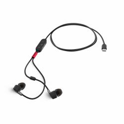 Lenovo 4XD1C99220 Kopfhörer & Headset Kabelgebunden im Ohr Musik/Alltag USB Typ-C Schwarz (Lenovo Go USB-C ANC In-Ear- headset)