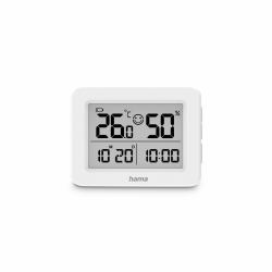 Hama 00222231 Umgebungsthermometer Elektronisches Umgebungsthermometer Drinnen Weiß (LEFKADA THERMOMETER HYGROM WHITE)