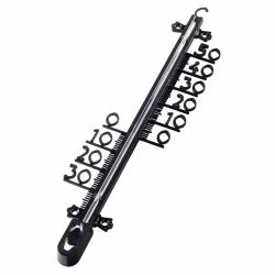 Hama 00186405 Umgebungsthermometer Mechanisches Umgebungsthermometer Drinnen/Draußen Schwarz (INDOOR OUTDOOR THERM TREE 26CM BLACK)