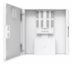 32 input zone alarm control - hub for hardwire intrusion - sensors powered using PoE++ input and optional battery backup.