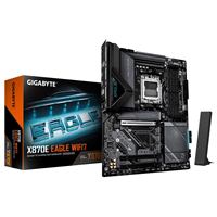 Gigabyte X870E EAGLE WIFI7 AMD AM5 Socket Motherboard, ATX, 4x DDR5 Slots, 4x M.2 Socket, Fitted I/O Shield, 5GbE LAN, Wi-Fi 7, 1x HDMI Port / 2x USB-C [USB4]