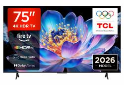 TCL 75V6D-UK Fernseher 190,5 cm [75"] 4K Ultra HD Smart-TV WLAN Schwarz 330 cd/m² (TCL V6D 75 4K HDR FIRE TV HDR10+)