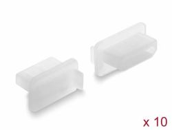 DeLOCK Staubschutz für HDMI-A Buchse 10 Stück Silikon transparent (Delock - Staubschutzhaube fÃ¼r Kabel - for HDMI-A female - durchsichtig [Packung mit 10 StÃ¼ck])