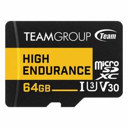 Team Group High Endurance 64 GB MicroSDXC Class 3 (64GB MICRO SDXC HIGH ENDURANCE V30)