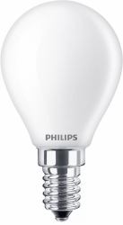Philips Filament-Kerzenlampe, P45 E14, Milchglas, 60 W (Philips 8718699762834 Led - Bulb Warm White 2700 K 6.5 W - E14 E - Warranty: 12M)