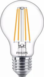 Philips Filament-Lampe, transparent, 75W A60 E27 (Philips Filament Bulb Clear - 75W A60 E27 - Warranty: 12M)