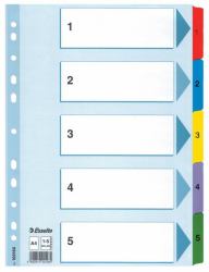 Esselte Index 1-5 Cardboard Mylar tabs A4 (2434 Storage Media Label - Warranty: 12M)