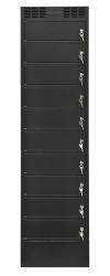 LEBA Innovation NoteLocker 12, Key lock [UK plug] (NoteLocker 12, Key lock [UK - plug] NoteLocker 12 Key [UK - plug], Portable device management cabinet, Black, Floor, Wall, 36 cm, 42 cm, 11)