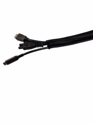 Self-closing braided sleeve - 25mm, 50m, Black, cable sock, - Temp -50C to +150C - Warranty: 24M