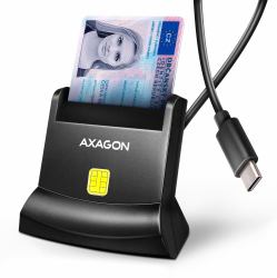 Axagon CRE-SM4NC USB-C Smart card StandReader (AXAGON CRE-SM4NC USB-C Smart card Stan)