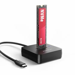 Axagon ADSA-M2C11L docking station per unità di archiviazione USB 3.2 Gen 2 [3.1 Gen 2] Type-C Nero (*ADSA-M2C11L USBC 1xNVMe M.2 10Gbps do)