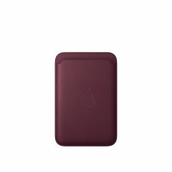 Apple iPhone Feingewebe Wallet mit MagSafe – Burgunder (FINEWOVEN WALLET - WITH MAGSAFE BURGUNDY)