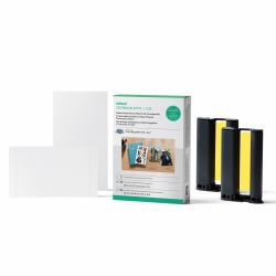 Cricut StickerPix Print + Cut Sticker Sheets, Photo Paper & Ink Cartridges Set (GEMINI SAMPLER STICKER GLOSSY WHITE)