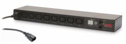 APC Rack PDU, mit Schaltfunktion, 1 HE, 12 A/208 V, 10 A/230 V, [8] C13 (RCK PDU 1U 1PH 2.3KW 230V 10A)