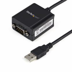 StarTech.com USB auf Seriell Adapter - 1 Anschluss - Stromversorgung über USB - FTDI USB UART Chip - DB9 [9-polig] - USB auf RS232 Adapter (1 PORT FTDI USB TO SERIAL ADAPT - CABLE WITH COM RETENTION)