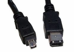 Cables Direct USB-145 Firewire-Kabel 5 m 6-p 4-p Schwarz (5m Firewire 6 Pin [M] to 4 Pin [M] Cable)